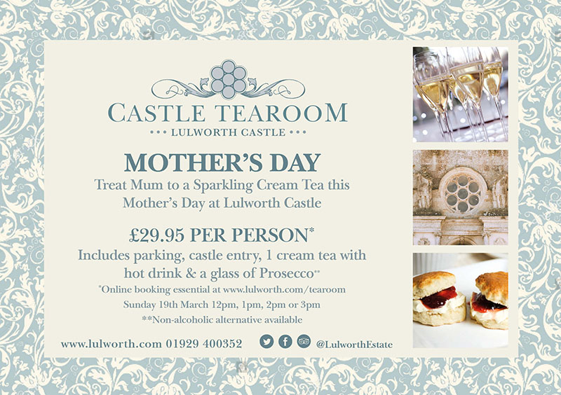 Lulworth Castle Tearoom - Mothers Day Offer