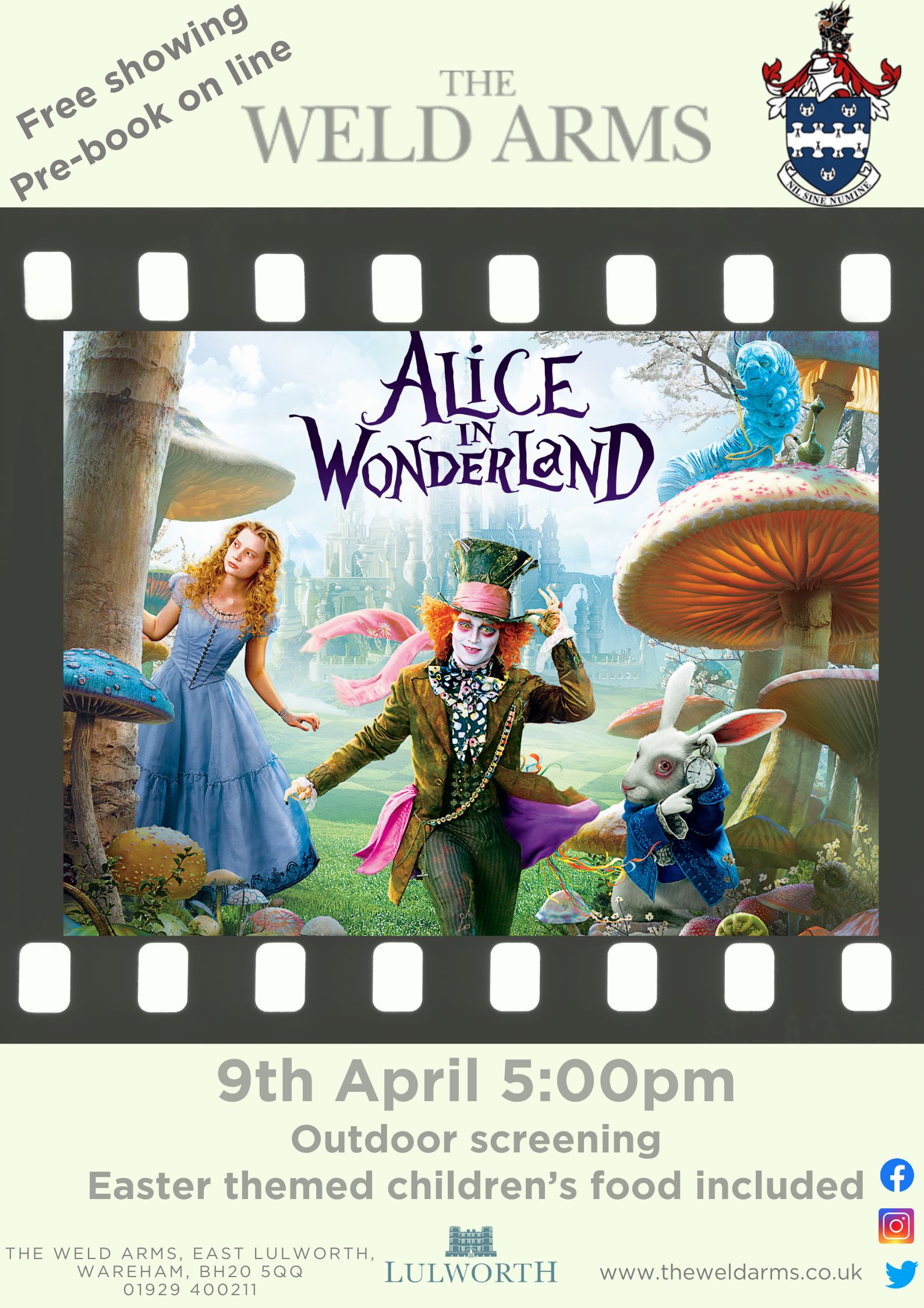 The Weld Arms - Alice in Wonderland Poster